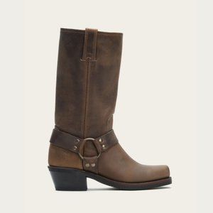Frye Harness Brown Leather Boots